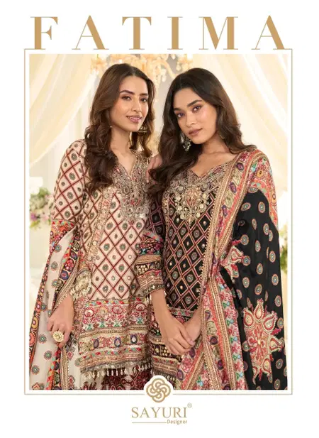 Fatima By Sayuri Crepe Silk Surat Designer Readymade Suits Wholesale Market

